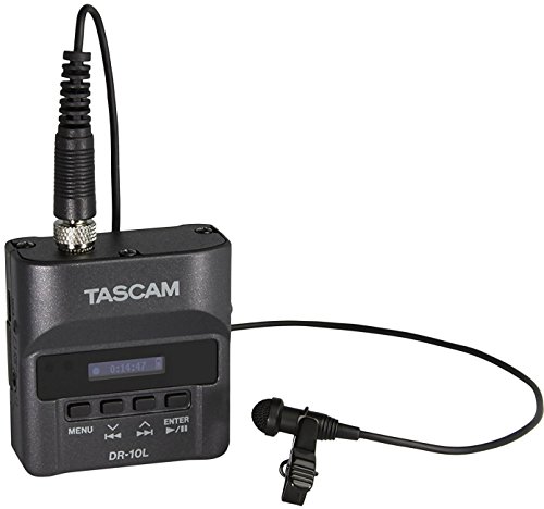 Tascam-DR-10L-Digital-Recorder-Lavalier-Mic-w-2-32GB-microSD-Cards-Card-Reader