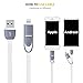 Car Charger, 3 Port USB [White] with 2-in-1 Lightning Micro USB Cable for iPhone 7 6S Plus 6 5SE 5S 5 5C 4S , Samsung Galaxy S7 S6 Edge, Note 5 4 S5 Tab S, LG G5 G4 HTC Nexus iPads pro portable