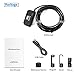WiFi Wireless Endoscope,ROTEK 2.0 MP Semi-Rigid Inspection Endoscope Waterproof Borescope,1080P HD Snake Camera W/6 LEDs Light Compatible for Android & iOS Smartphone Tablet-11.5FT