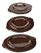 Ohio Stoneware Ceramic Lid for Food Preservation Pickling and Fermenting, 15 inch Cover Fits 5 Gallon Crock, Brown