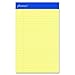 Ampad 20-204 Evidence Perf, Jr. Legal Rule Pads, Red Margin, 5x8 Inches, Canary, 50 Sheets, Dozen (AMP20204)