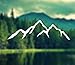 Decal - Mountains Silhouette Mountain Vinyl Decal Car Decal, Laptop Decal, Macbook Decal, Ipad Decal (2