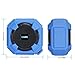 Amuoc Bluetooth Speakers, Portable IP65 Waterproof Outdoor/Shower Bluetooth Speaker Rugged Hi-Def Bass Sound with 10Hr Playtime, Blue