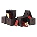 Winsome Capri 6-Pc Foldable Fabric Basket Set, Black - Durable Storage Solution for Home and Office Organization