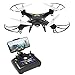 Holy Stone HS110 FPV RC Drone with Camera 720P HD Live Video WiFi 2.4GHz 4CH 6-Axis Gyro RC Quadcopter with Altitude Hold, One Key Return and Headless Mode Function RTF, Color Black