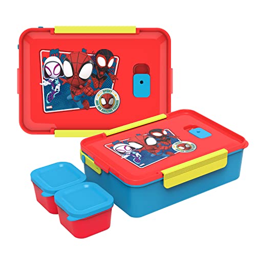 Zak Designs Spidey And His Amazing Friends Reusable Plastic Bento Box