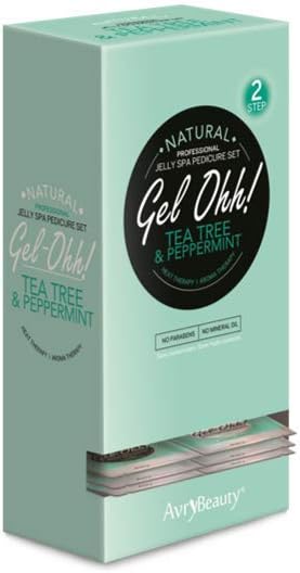 Jelly Pedi by Avry Beauty Jelly Spa Bath - 30Pack Case (NEW FRAGRANCE!) (Tea Tree & Peppermint)