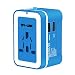 WV-LINK Premium Universal Plug Adapter AC Socket Outlet with 2.4A Dual USB Charger ports for USA EU UK AUS