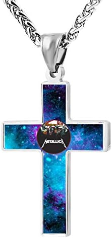 Metallica Cross Necklace for Men &amp; Women with Pendant Chain