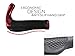 Pro Bike Grips | 5 Inch Comfiest Bicycle Handlebar Rubber Grip | Anti Slip, Comfort Grip, Ergonomic Design, Shock-Absorbent | Rubber and Aluminium Alloy Material | Red | 498.3