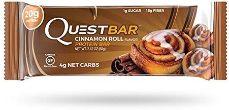 Quest Nutrion Protein Bars Mix & Match Your Favorite Flavors (Cinnamon Roll)
