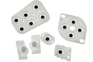 VANJUNN Replacement Conductive Adhesive for Nintendo 64 Controller Joy Pad Silicon Pad Buttons Rubber for N64 (5 Set)