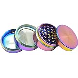 Kemilove New Bright Colours 4-layer Aluminum Herbal Herb Tobacco Grinder Smoke Grinders (Size:40MM)