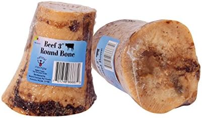 Natural Cravings Pet Treats 3 pack USA Meaty 3" Marrow Bone All Natural