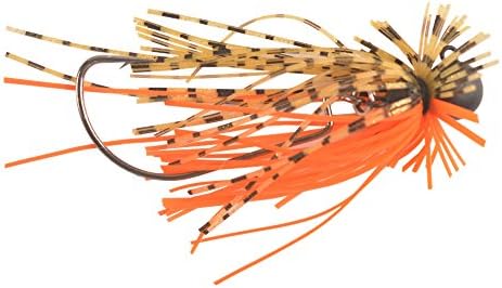 Hanxing Joint Orange/Yellow Craw 3/8oz Wobble Head Jigs Shaky Lure Skirts Sway Hook Jigs Company Football Jig