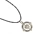 Doinshop New Nice Cute Lovely Compass Pendant Necklace Choker Chains Charm Black Leather Cord