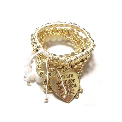 CAT HAMMILL 캣하미루 팔찌 세트 골드 하트 악세사리 해외 브랜드 유니박스