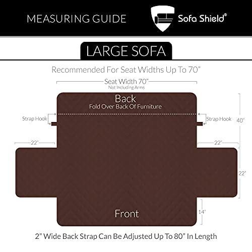 Sofa Shield Patented Slipcover, Reversible Tear Resistant Soft Quilted