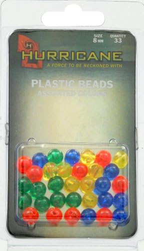 Hurricane Beads 8mm - Assorted Colors (33-Pack)