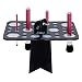 BEAKEY Makeup Brush Drying Rack & Makeup Brush Cleaner Egg, 28 Holes Makeup Brush Holder, Silicone Egg Shaped Brush Cleaning Mat - Black & Red primary