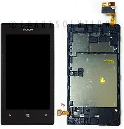 ePartSolution_Replacement Part for Nokia Lumia LCD Display Touch Screen Digitizer Glass Lens + Frame Assembly USA (Lumia 520)
