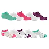 Fruit of the Loom Little Girls Low Cut with Half Cushion 10 Pack Sock (10.5-4)
