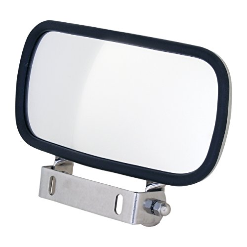 Grand General (33300) 8 x 4 Stainless Steel Rectangular Convex Blind Spot Mirror