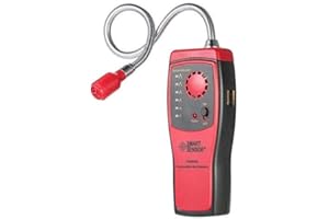 ALOPEX Combustible Gas Detector,Gas Detector Alarm, Portable Natural Gas Tester Detector/Propane Methane Gas Sensor, Combustible Gas Sniffer with Sound Warning, Adjustable Sensitivity and Flex Probe