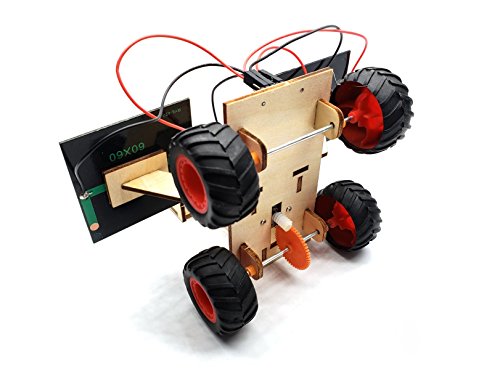 Wood Solar Car - DIY Assemble Toy Set Solar Powered Car Kit Science Educational Environment-friendly Toys Stem Toy for Boys Girls Kids Students 8 years up