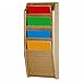 Wooden Mallet 4 Pocket Cascade Magazine Rack, Mahogany