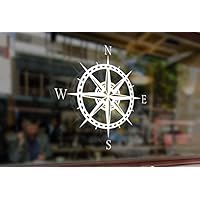 25 Centimeters Compass Rose Navigate 4x4 Offroad Art Vinyl Stickers Funny Decals Bumper Car Auto Computer Laptop Wall Window Glass Skateboard Room