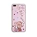 iphone 7 Case, iphone 8 Case, we3dcell design Glitter Case Luxury Fashion Bling Flowing Liquid Floating Sparkle Glitter TPU Bumper Case for iphone 7/iphone 8 design (elephant)
