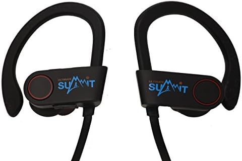 Wireless Bluetooth Headphones with Passive Noise Cancelling Earbuds with Ear Hooks, Extended Battery Life, and Built in Microphone