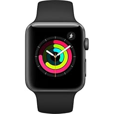 Apple Watch Series 3 42mm Smartwatch (GPS Only, Space Gray Aluminum Case, Black Sport Band) (Certified Refurbished)