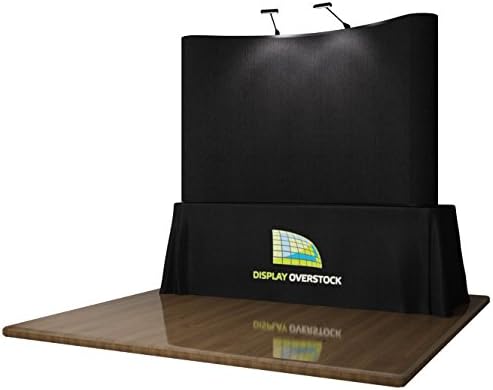 8' TABLE TOP TRADE SHOW DISPLAY POP UP DISPLAY EXHIBIT BOOTH **BLACK**