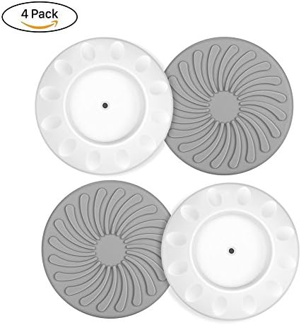 4Pack Wall Cups for Baby Gate, Wall Protection Guard Saver Protects Wall Surface, Door, Wooden Stairs