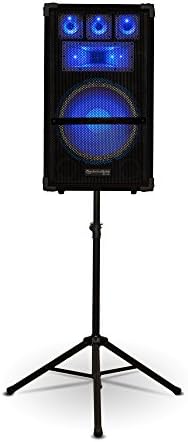 Technical Pro VRTX12L Passive LED Speaker 1800 Watts and Stand DJ PA Karaoke Studio Home