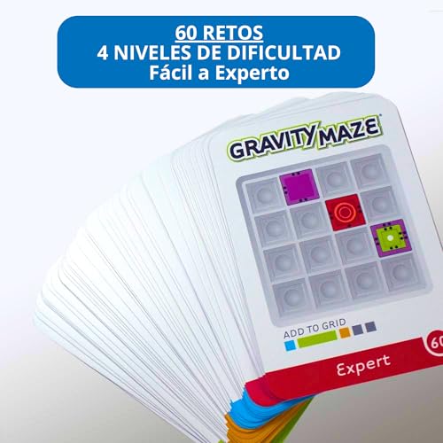 ThinkFun - Gravity Maze | Gift Child 8 Years | Board Games Kids 8 Years or Over | Marble Circuit | Marble Run Logica with 60 Challenges | Kids Games