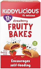 Kiddylicious Strawberry Fruity Bakes 48 Pack Whole Wheat Real Fruit Centre view 3