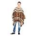 Spaghetti Cowboy Western Costume Poncho Brown