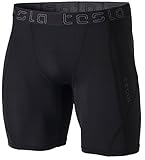 TM-MUS17-KLB_Large Men's Compression Shorts Baselayer Cool Dry Sports Tights MUS17