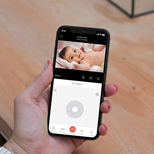 blurams Indoor Security Camera PTZ 1080p, WiFi Dome Camera Pet/Nanny Camera Baby Monitor w/Two-Way Audio | Sound/Person Detection | IR Night Vision | Cloud&Local Storage | Compatible with Alexa