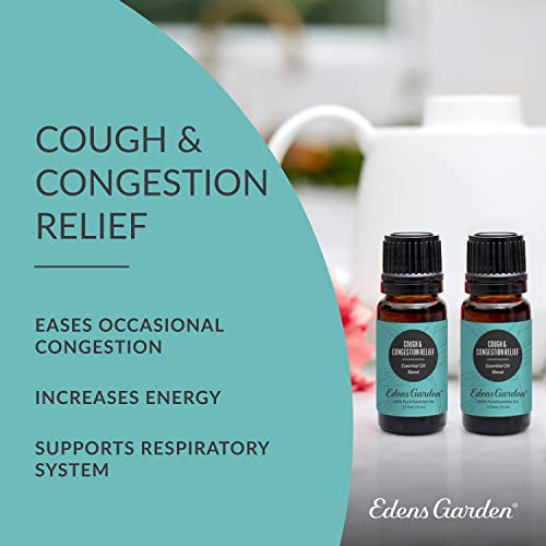 Edens Garden Cough & Congestion Relief Essential Oil Blend, Best for Sinus, Coughing & Headaches