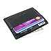 OMT Slim Leather Front Pocket Credit Card Holder Sleeve Case Wallet with ID Window (Black)