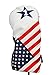 USA 1 3 X Golf Headcover Patriot Vintage Retro Patriotic Driver Fairway Wood Head Cover