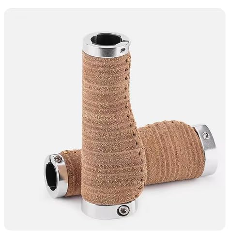 Italian Suede Leather Ergonomic Grips for Brompton for S type Handlebar SUEDE TAN