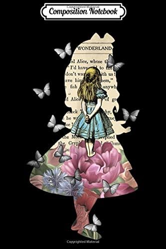 Composition Notebook: Alice In Wonderland Magical Garden - Vintage Book Journal/Notebook Blank Lined Ruled 6x9 100 Pages