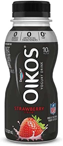 Oikos Strawberry Yogurt Drink, 7 Ounce -- 8 per case.