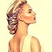 eBoot 40 Pack Crystal Hair Pins Rose Flower Rhinestone Hair Clips for Bridal Wedding Women Hair Jewelry Accessories, with Storage Bag (Blue)