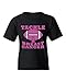 shop4ever Tackle Breast Cancer Awareness Youth's T-Shirt Ribbon Support Child's Tee Shirts